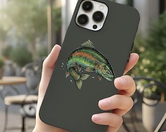 MagSafe Trout Jumping - fish themed Impact-resistant Phone Case