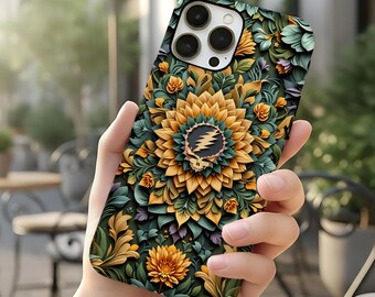 MagSafe Mandala Grateful Dead Floral Stealie Phone Case