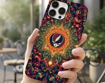 MagSafe Kaleidoscope Grateful Dead Stealie Mandala Tough Phone Case