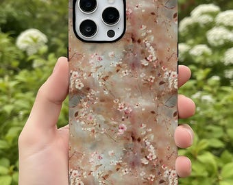 Vintage Cherry Blossom Floral Tough Phone Case