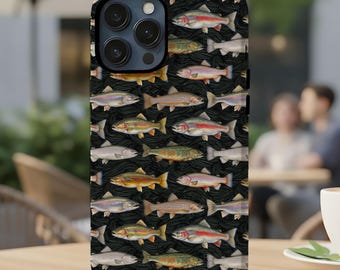 Rainbow Trout Pattern Impact-Resistant Phone Case