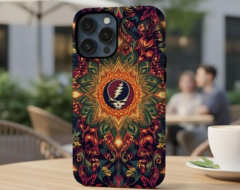 Kaleidoscope Grateful Dead Stealie Mandala Tough Phone Case