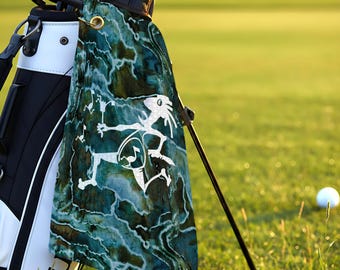 Note Eater Golf Towel | Ice Dye Design Microfiber Towel