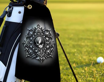 Grateful Dead Mandala Golf Towel | Gift for Deadheads
