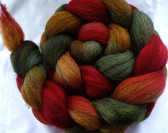 Hand Dyed Oatmeal BFL 4 Oz. “Jamaican Me Crazy”