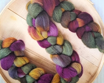 Hand Dyed Shetland Combed Top "Rococo" 4 Oz