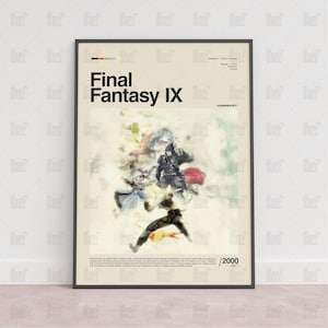 Final Fantasy IX Poster, Gaming Room Poster, Gaming Wall Poster, Gaming Print Poster, Game Gift, Video Games Poster, Gaming Wall Art