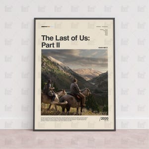 The Last of Us Part II Poster, Gaming Room Poster, Gaming Wall Poster, Gaming Print Poster, Game Gift,Video Games Poster,Gaming Wall Art