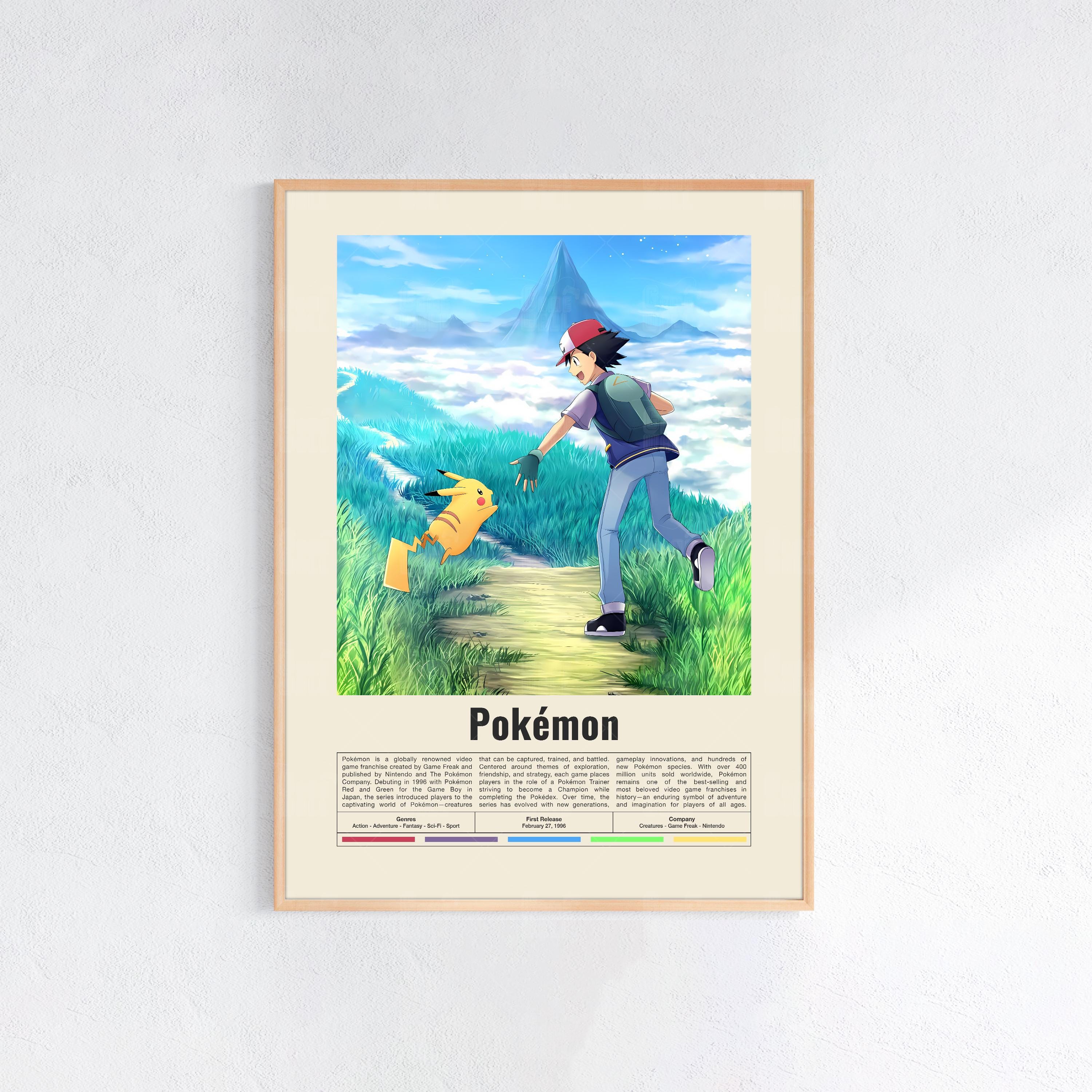 Discover PKM Poster, Gaming Room Poster, Game Gift, Video Games Poster