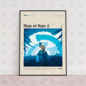 Risk of Rain 2 Poster, Gaming Room Poster, Gaming Wall Poster, Gaming Print Poster, Game Gift,Video Games Poster,Gaming Art Wall Decor