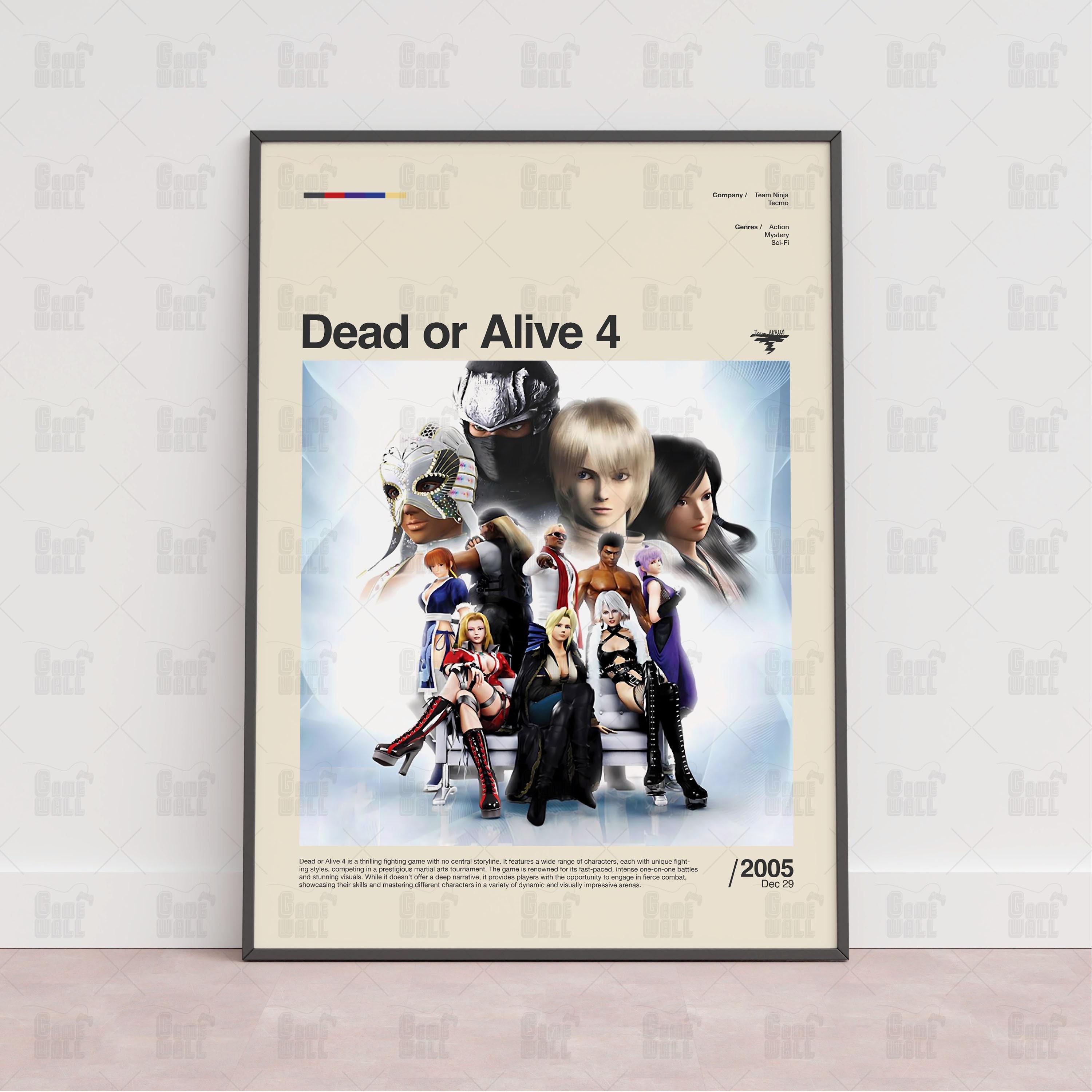 Discover Dead or Alive 4 Poster, Gaming Room Poster, Game Gift, Video Games Poster