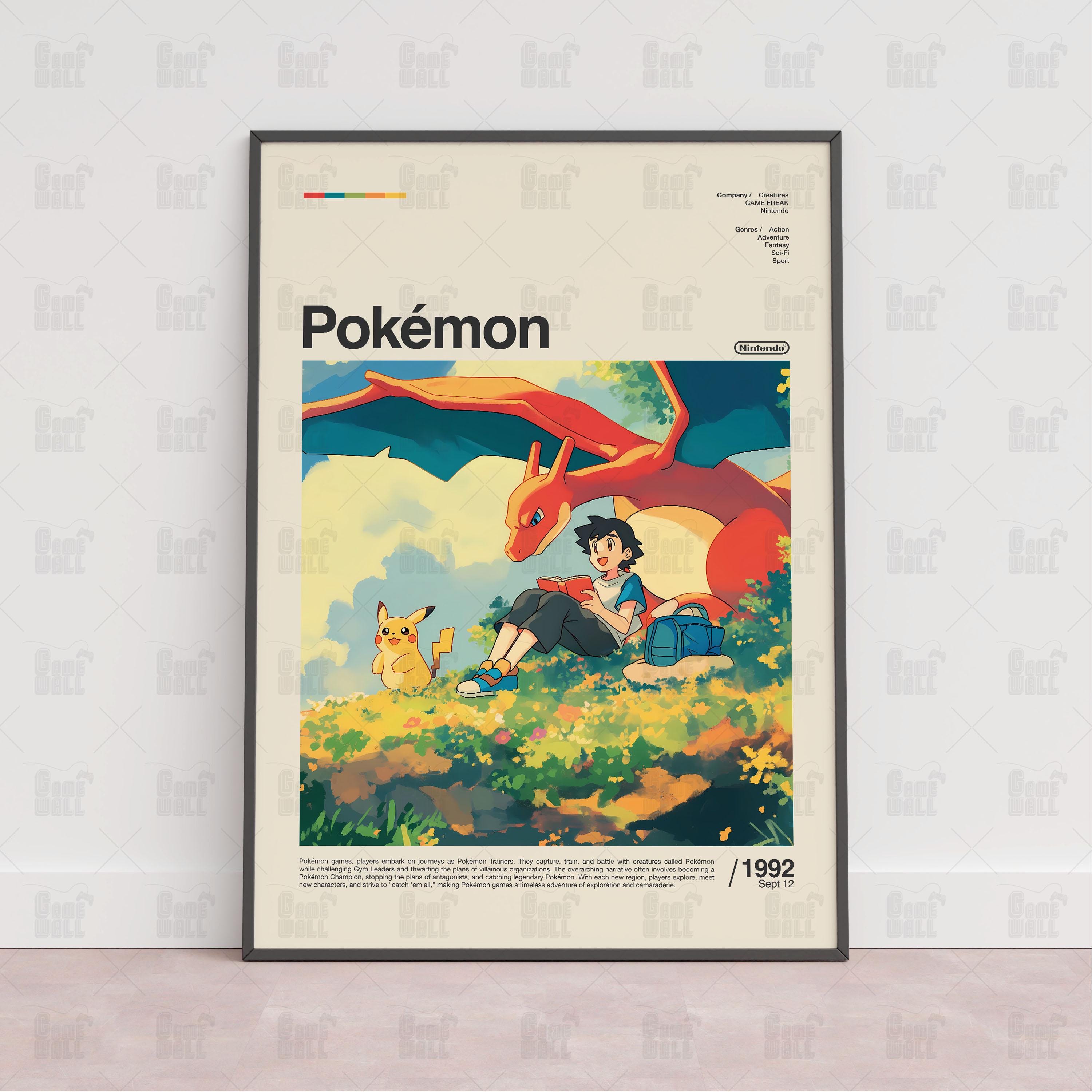 Discover PKM Poster, Gaming Room Poster, Game Gift, Video Games Poster