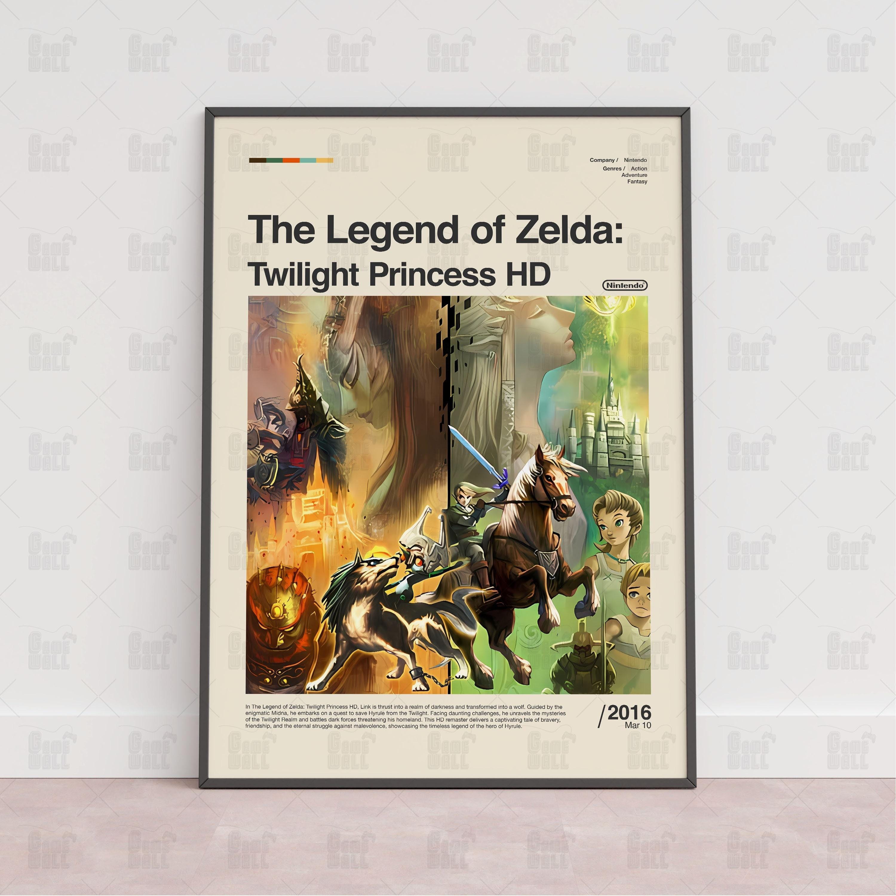 Discover The Legend of Zelda Twilight Princess Poster, Gaming Room Poster, Game Gift, Video Games Poster