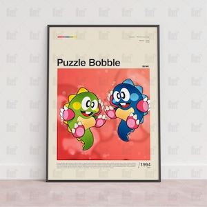 Puzzle Bobble Poster, Gaming Room Poster, Gaming Wall Poster, Gaming Print Poster,Game Gift,Video Games Poster,Gaming