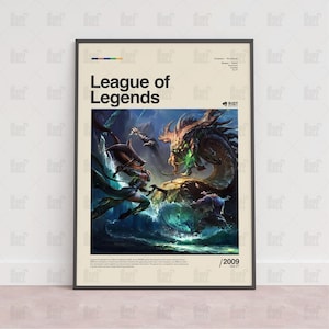 League of Legends Poster, Gaming Room Poster, Gaming Wall Poster, Gaming Print Poster, Game Gift, Video Games Poster, Gaming Wall Art