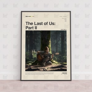 The Last of Us Part II Poster, Gaming Room Poster, Gaming Wall Poster, Gaming Print Poster, Game Gift,Video Games Poster,Gaming Wall Art