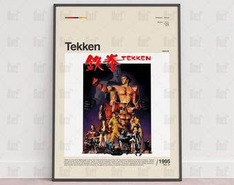 鉄拳 TEKKEN タッグトーナメント B2サイズポスター Tekken Tag Tournament Arcade Video Game Poster B2 Size