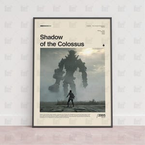 Shadow of the Colossus Poster, Gaming Room Poster, Gaming Wall Poster, Gaming Print Poster, Game Gift, Video Games Poster, Gaming Wall Art