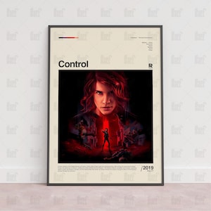Control Poster, Gaming Room Poster, Gaming Wall Poster, Gaming Print Poster,Game Gift,Video Games Poster,Gaming