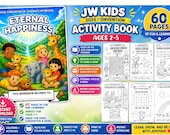 AGES 2-5 Eternal Happiness Convention Workbook for Kids  | JW Kids and toddlers Activity Book | Jehovah Witness Printable PDF