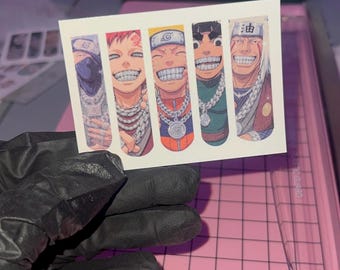 Individuelle Naruto-Anime-Nagelsticker | Full- und French-Tip-Stil (10 Stück)