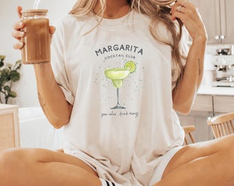Margarita Cocktail Club T-Shirt - Save Water, Drink Margs - Summer Festival Essential