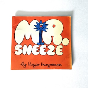 Mr. Sneeze - Orange Cover - Vintage Mr Men Book