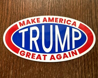 TRUMP: Make America Great Again Sticker for Drag Racing Fans