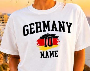 Custom Germany Soccer Shirt Name Number