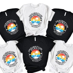 Custom Family Vacation Shirt 2025, Matching Travel Shirts with Name & Destination, Personalized Family Trip T-Shirt , Family Summer Shirt