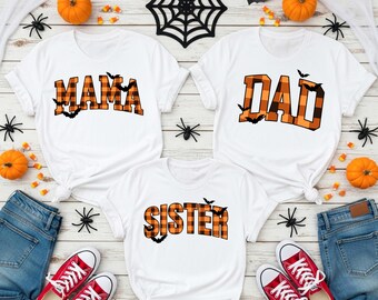 Halloween Family Shirt, Matching Pumpkin Fall Outfit, Custom Spooky Season Tee