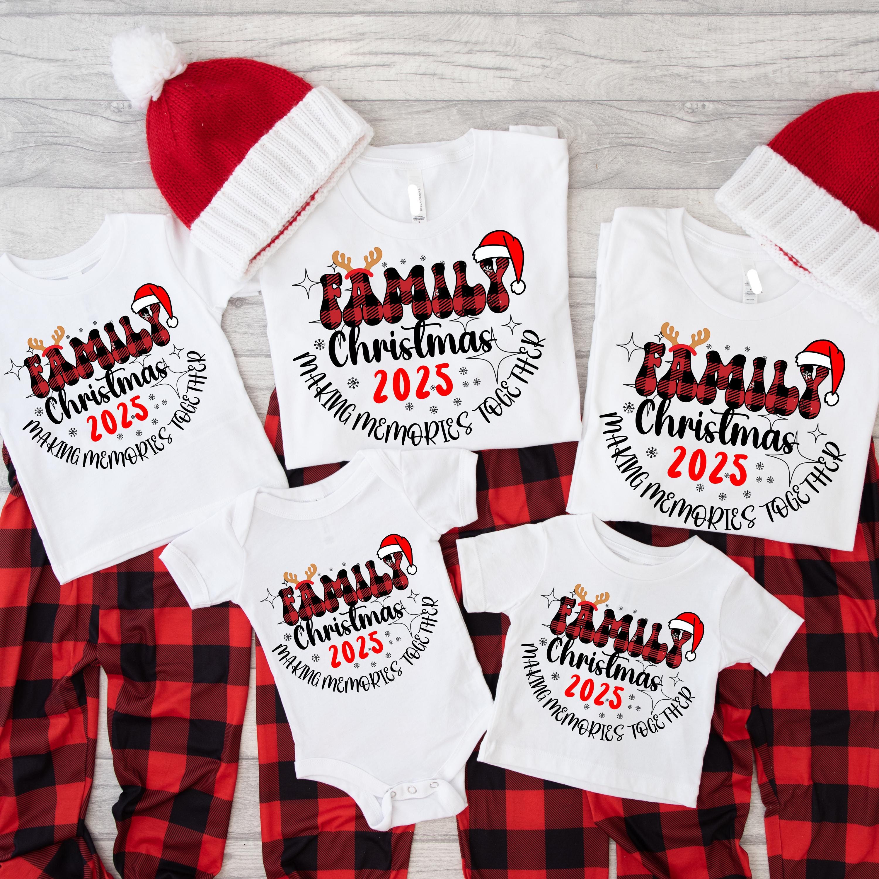 Personalized Family Christmas 2025 Shirt, Custom Matching Holiday Outfit, Christmas Pajama Shirt, Family Sweatshirt