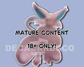 Anthro Furry Female NSFW Adult Sticker Mature Hot Girl