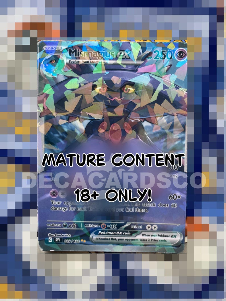 Ghost Waifu Custom NSFW Furry Full Art Card Etsy