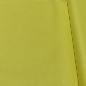Solid Bright Lemon Yellow 100% Cotton Fabric U Choose the Amount
