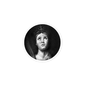 Sticker, &quot;Saint Catherine&quot; Study after Guido Reni, Vanessa Melloni