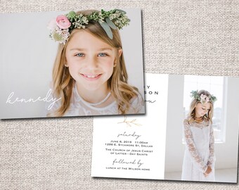 Lds Baptism Invite Etsy
