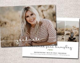 graduation announcement etsy