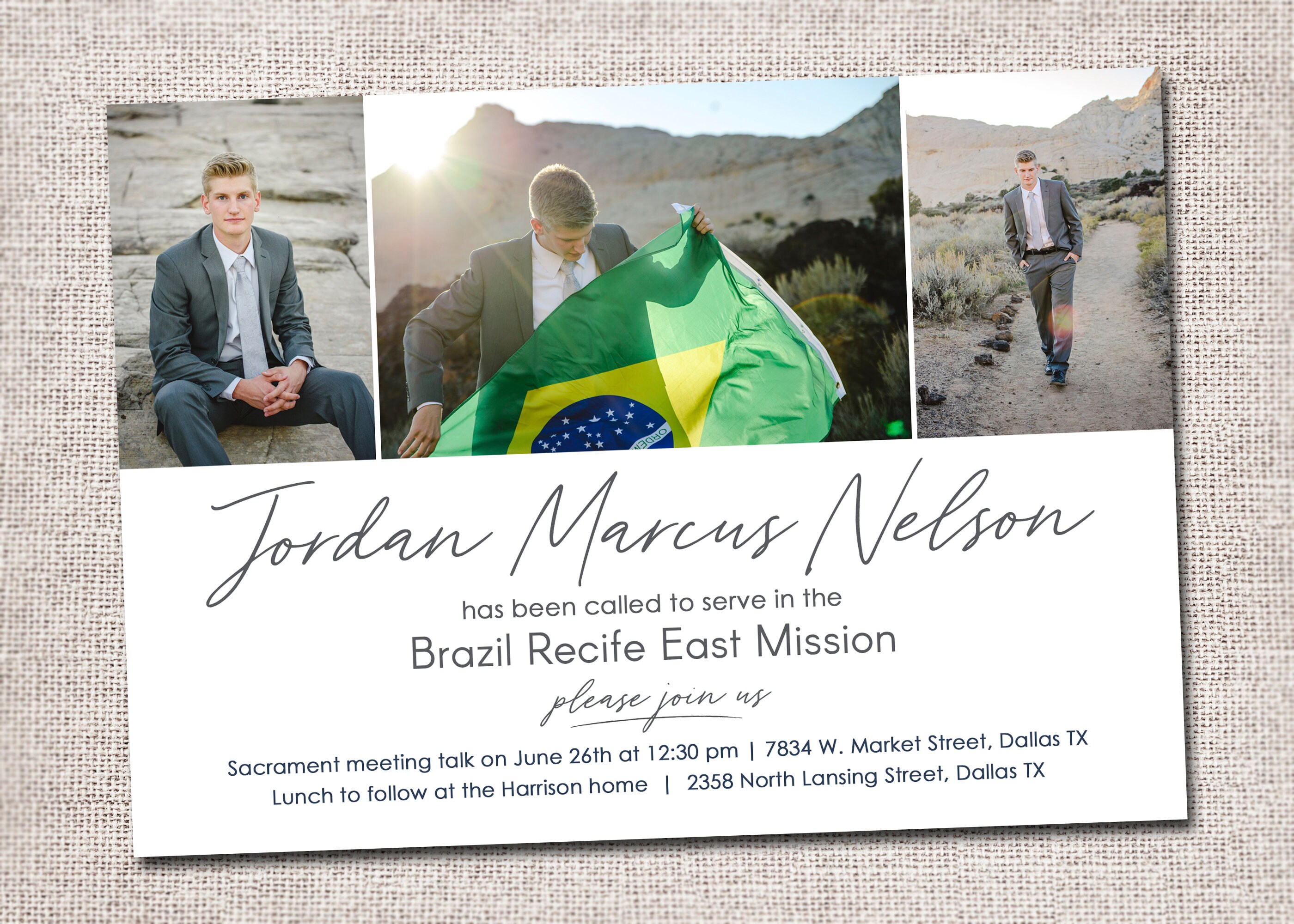 LDS Missionary Missionary farewell invitation Sister Elder | Etsy