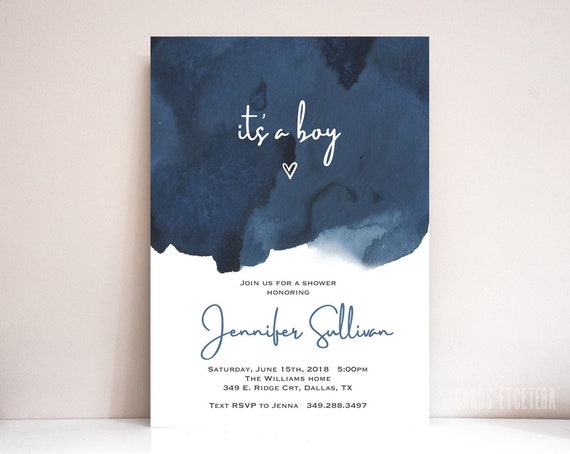 modern baby shower invites