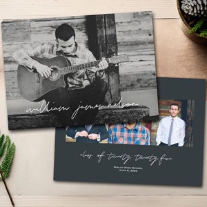 Graduation Announcement, Graduation Invitation, Photo Graduation Announcement, Graduation Party, Printable Graduation Announcement - William