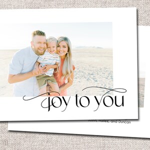 Biglietto di Natale, Biglietto di Natale con foto, Biglietto di auguri, Biglietto di Natale stampabile, Biglietto di Natale moderno: STAMPABILE - Gioia per te
