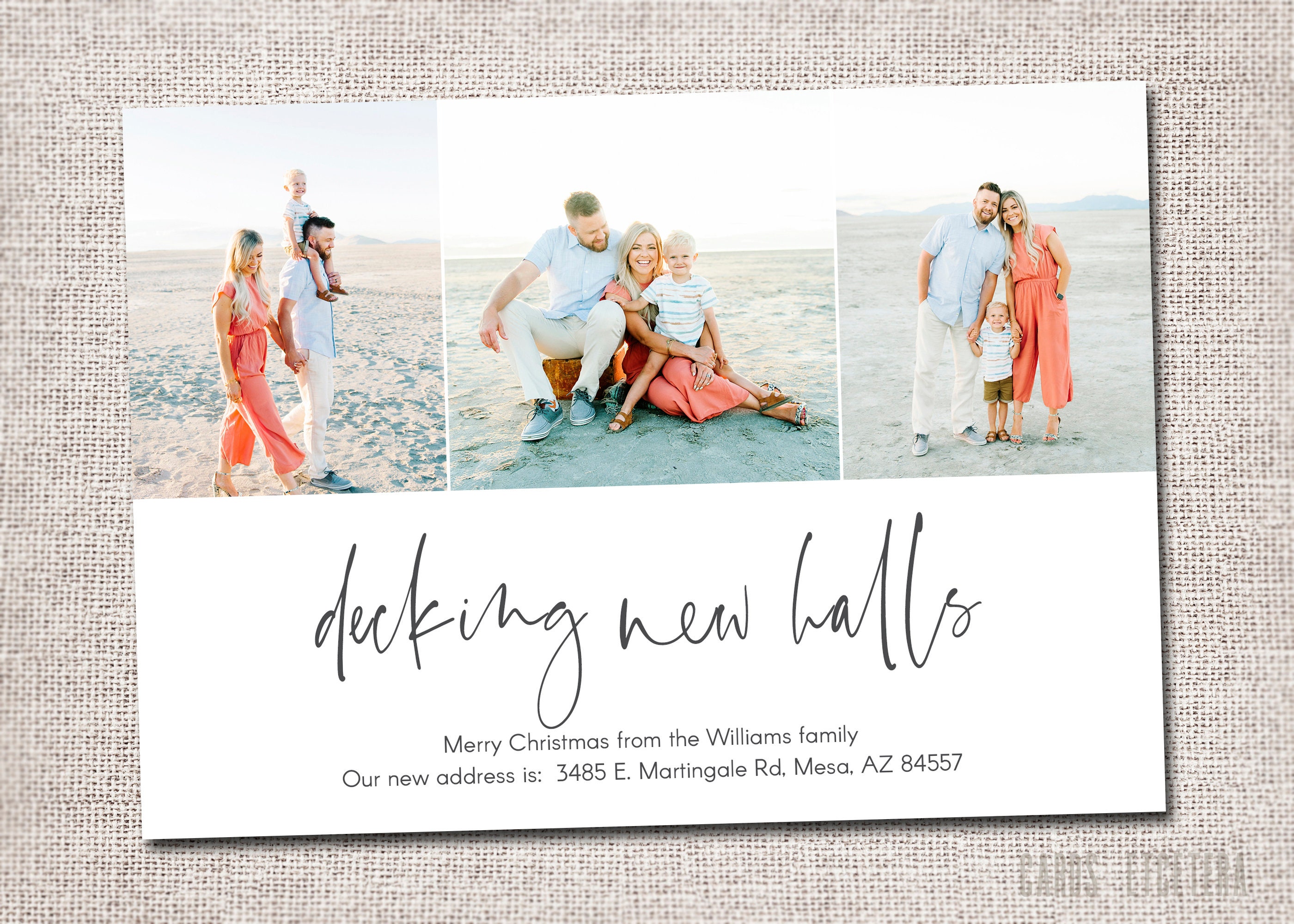 photo christmas card new address card we ve moved new etsy christmas new address cards