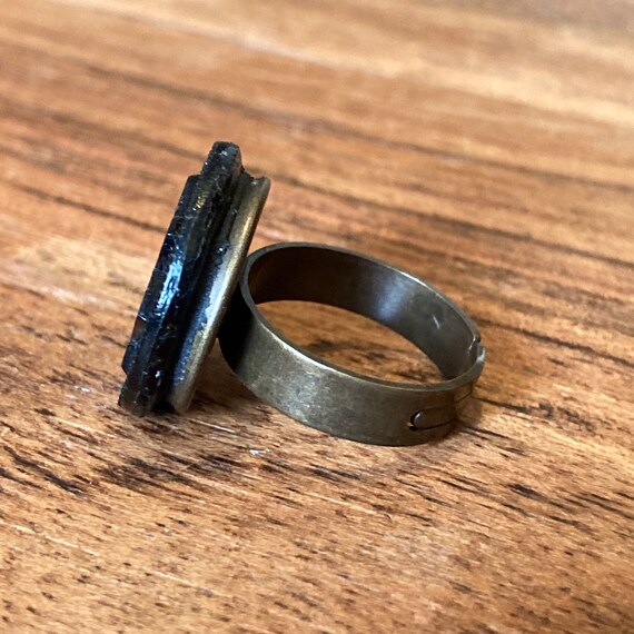 Ring - Antique Victorian / Edwardian era button r… - image 3