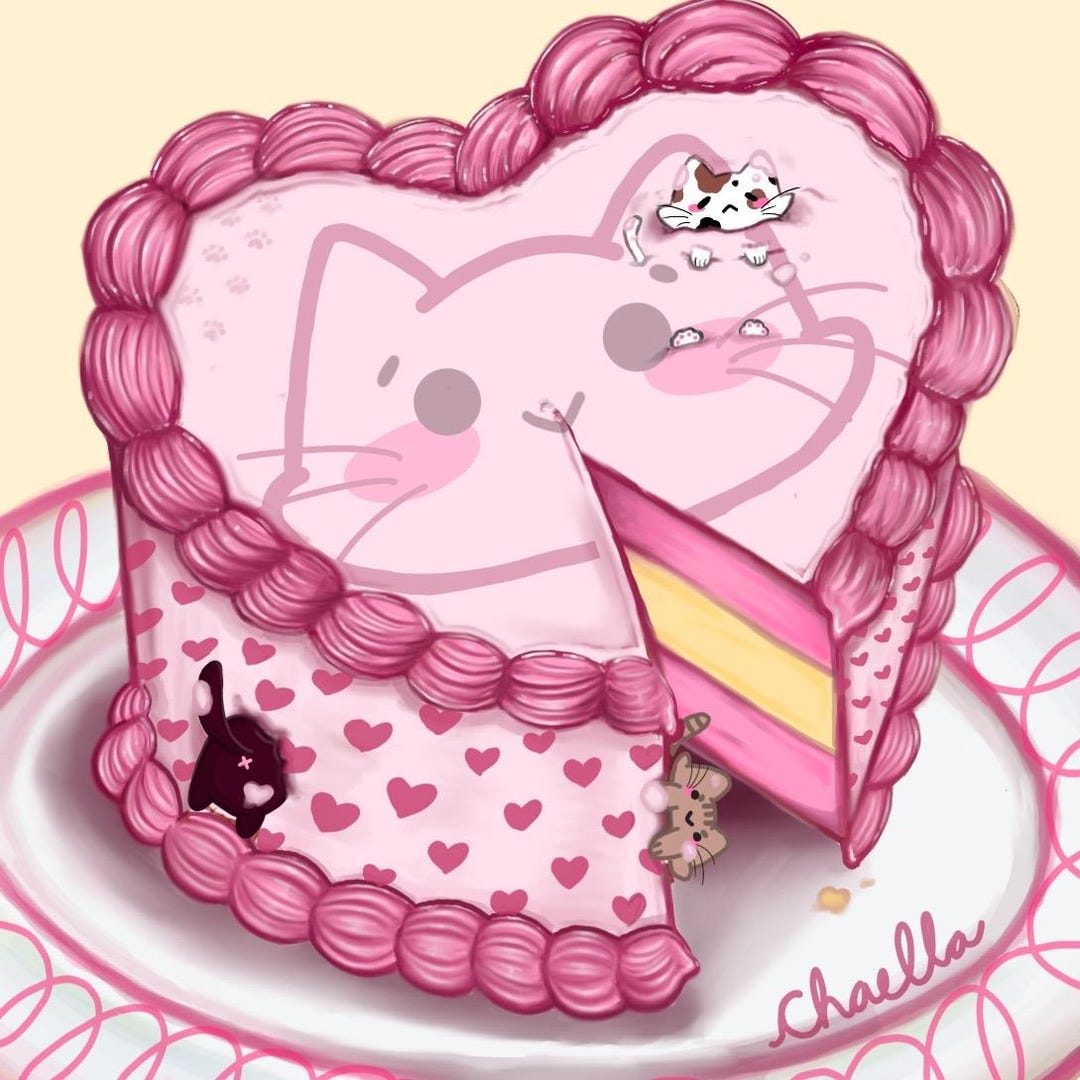 Meowscles Cake Meow Cake - Etsy