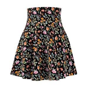 Floral Women&#39;s Skater Skirt, Cute Skater Skirt, AOP Floral Skirt, Spring Fashion, Casual Outfit, Summer Party Wear