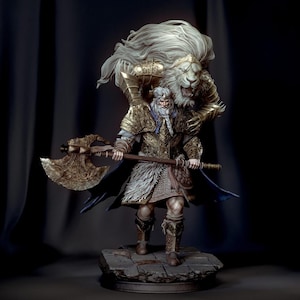Godfrey 9.8&quot; Figure | Video Game Statue | Souls Like Game Collectible | Realistic Resin Figurine | Knight Figure | Gift For Gamers | Fan Art