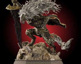 Maliketh the Black Blade Figure | Dark Fantasy Gaming Decor | Collector’s Item | Game Boss Statue | Tabletop RPG Display | Gift For Gamer