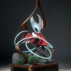 Hollow Knight: Silksong Hornet Statue | Silksong Collectible | Soulslike Game Resin Statue | Halloween Gamer Gift | Gamer Shelf Decor