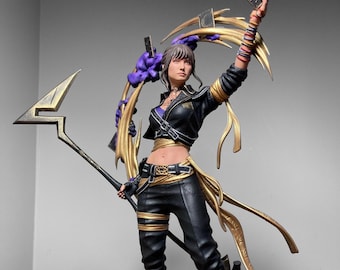 Sciel 樹脂製像 | Clair Obscur Expedition 33 コレクタブルフィギュア | ファンタジーRPG テーブルトップデコレーション | ダークファンタジーゲームコレクタブル